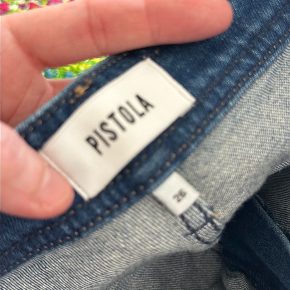 NWT Pistola - Penny Pintuck Ankle Jeans High Rise Wide Leg - Picture 6 of 10